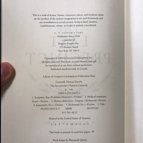 The Last Precinct Hardcover Book - Picture 4 of 4